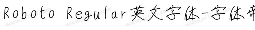 Roboto Regular英文字体字体转换